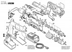 Bosch 0 601 937 442 GSB 12 VSP-2 Cordless Impact Drill 12 V / GB Spare Parts GSB12VSP-2